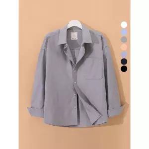 [후앙스]빅사이즈 오버핏 옥스포드 긴팔 셔츠 CKST9794_P346689243