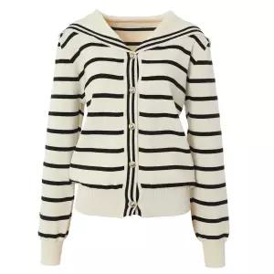 [롯데백화점]abfz 세일러카라포인트 스트라이프긴팔니트가디건 APY5HY32G