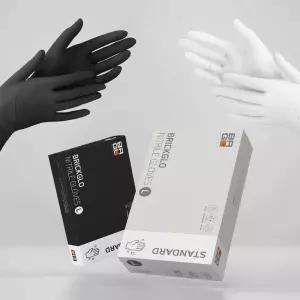 브릭글로 스탠다드 니트릴장갑 화이트&블랙 100매