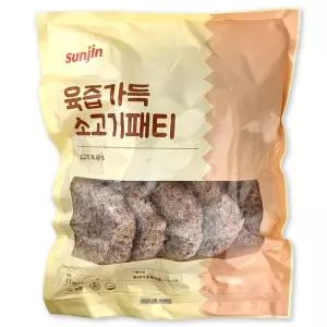 선진FS 육즙가득 소고기패티 1.1kg(110g×10개입) 햄버거 버거