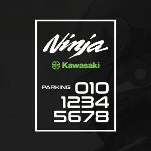 주차번호스티커 오토바이전용 PVC 투명 바이크스티커