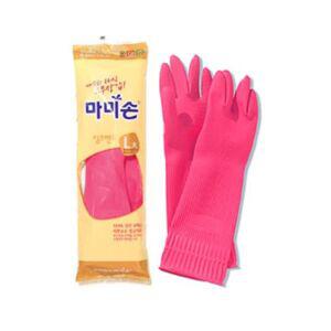 41158 마미손 고무장갑(밴드/L/10개)핑크(손21xH38cm)