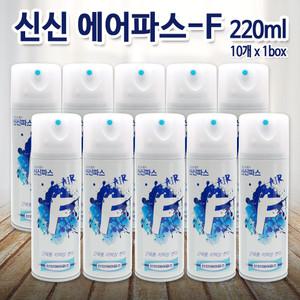 신신제약 신신 에어파스 F 220ml x 10개 대용량 뿌리는파스 스포츠 근육통 아웃도어 타박상 통증 완화