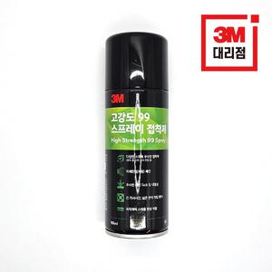 3M 99 스프레이 강력 접착제 뿌리는 본드 다용도 보수제 한국쓰리엠 155ML