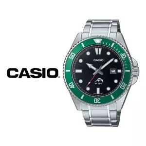 카시오 흑새치 메탈 그린 녹새치 남성 다이버 패션 손목시계 MDV-106DD-1A3