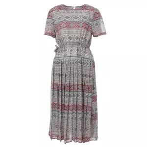 [롯데백화점]abfz 보헤미안패턴 반팔롱원피스 APY3HO34H