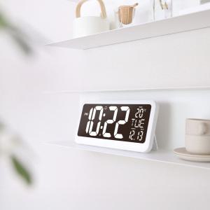 [무아스] 빅미러 LED 타이머 시계 뽀모도로 공부 수험생 타바타 온습도계