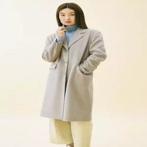 [유닛]캐시미어 혼방 쓰리버튼 테일러드 코트 [UFI4-WCO46AN]