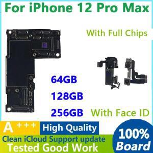 IPhone 12 Pro Max용 마더보드, 100% 작동 로직 보드, 잠금 해제, iPhone 12 Pro Max용 메인 보드 지원, 풀