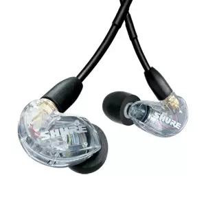 슈어 AONIC 215 UNI 모니터링 이어폰 SHURE SE215 유선 줄 인어어 이어폰(클리어)