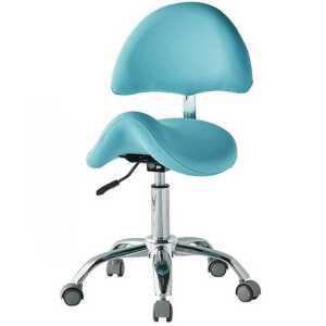 등받이 안장 의자 승마형 스툴 이동식 병원 미용 작업