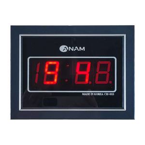 무소음 전자 디지털 led 블랙라인 벽 탁상 겸용 시계