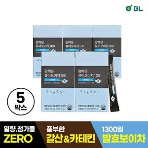 왕혜문 퓨어보이차100 라이트 5박스(100포)