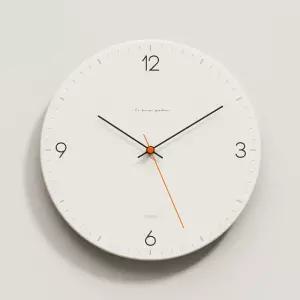 [무아스] 심플 라운드 무소음 벽시계 거실 벽걸이시계 인테리어