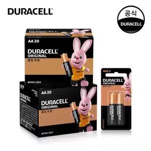 [듀라셀] 알카라인 건전지 AA 20입x2개 + AAA 2입