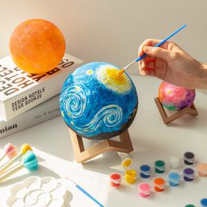 DIY 달 조명 무드등 만들기 컬러링 아이방 꾸미기 키트  미니형