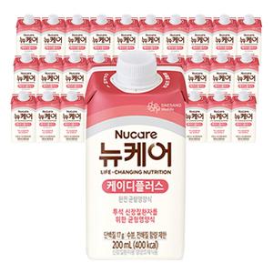 뉴케어 케이디플러스 투석 신장질환 환자용 균형영양식 식사대용 경관식 200ml x 30개