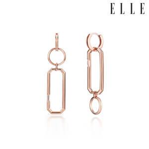 [엘르주얼리] 14K 라운스퀘어 귀걸이 (gold pin) ELGPEE317