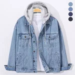 [후앙스]오버핏 후드 탈부착 워싱 청자켓 CIJP4213_P371327655