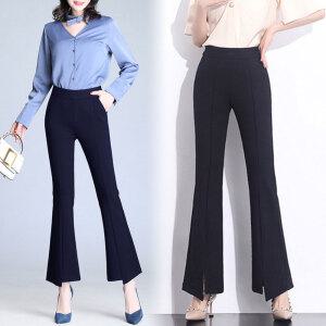 힙제이 부츠컷 여성용 4XL 언발란스 슬랙스 트임부츠컷