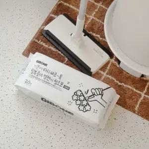 터치 바로톡 밀대걸레 + 전용 털복숭이 청소포 20매 4팩