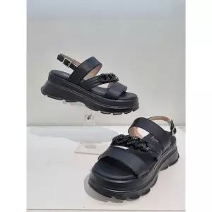 [하프클럽/에스콰이아]MARIO여성 통굽 스트랩 샌들 굽6센치 PFEMSD668