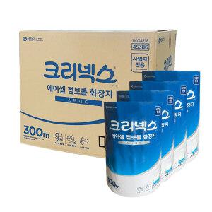 크리넥스 에어셀 점보롤화장지 300M 16개입 45386