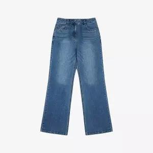 [SI](의정부점)브러쉬 워싱 부츠컷 데님 팬츠 (SSKPKB22210)(SSKPP22210)