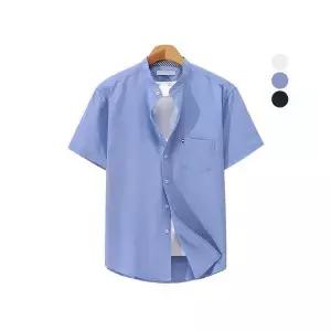 [후앙스]옥스포드 무지 279 차이나 반팔 셔츠 CKST0522_P326467121