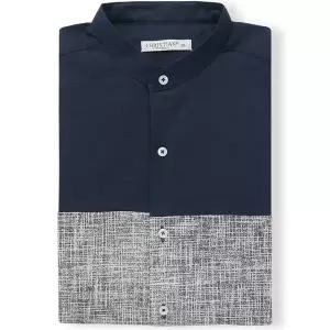 [후앙스]크리스챤 차이나 보카시배색 반팔 와이셔츠 CKST6620_P077734716