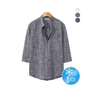 [후앙스]보카시 린넨 차이나 7부 셔츠 CKST2105_P081761805