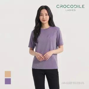 [크로커다일레이디] 메탈 로고 반팔 티셔츠_CLCMTS103