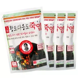 개암죽염 3회 황토 다용도 죽염 250g 4개 부안 청정 요리 생활 소금