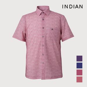[INDIAN] 써커 솔리드 미니멀패턴 셔츠_MITNSXM3101