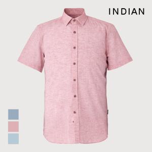 [INDIAN] 린넨혼방 솔리드 모던 셔츠_MIUNSXM2471