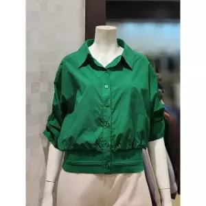 [벨라디터치] V1E2BL24 숏기장 셔츠 블라우스 (P003597531)