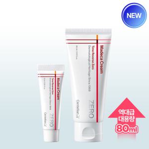 [본사직영] (대용량) NEW 마데카크림 타임리버스 제로 80ml 1개 + 15ml 1개