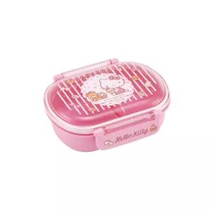 헬로키티 간식타임 돔형 1단 라운드 도시락 360ML / 캐릭터 피크닉 파우치 