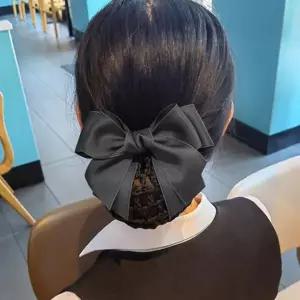 [하프클럽/]그물망 리본머리핀 알바 면접 올림머리 분리가능