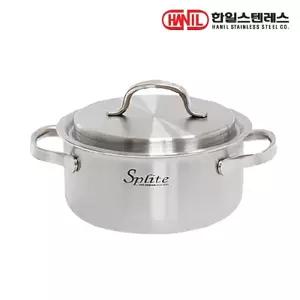 한일 스텐레스 스플릿 통5중 IH 304 스텐 양수냄비 24cm
