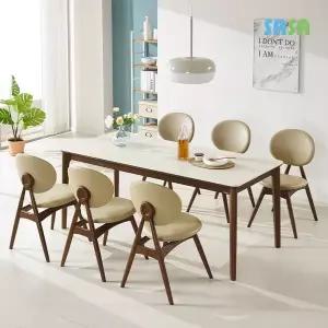 [SASA]데코라인(매장상품) 에필로그 원목세라믹 6인식탁(의자6)