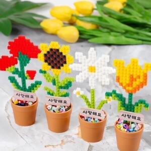 디폼블럭 6mm 화분 만들기 카네이션 튤립 데이지 해바라기 택 1