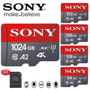 sd카드256 Sony Microsd 1TB 512GB 256GB UHS-I 메모리 카드 128GB 64GB 마이크로 SD TF 200 메가바이트/초