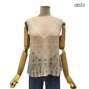 [롯데백화점]abfz 그물망 써머 니트 베스트 APZ3HW31H