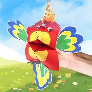 아트박스/탑키드 종이접기 말하는 앵무새 인형 만들기(1인개별포장)