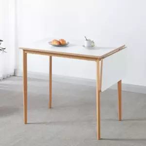 [마켓포유]실용적인 공간활용 확장형 사각테이블 W900~1200 식탁 다용도테이블