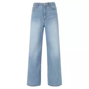 [롯데백화점]abfz 아이스 워싱 써머  와이드 부츠컷 데님 팬츠 APZ2HE32F