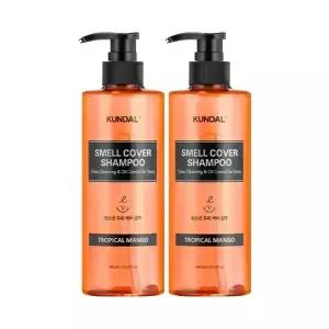 쿤달 올데이 스멜커버 청소년 샴푸 트로피컬망고 400ml, 2개