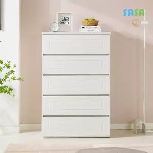 [SASA]데코라인(매장상품) 소담 800 5단서랍장