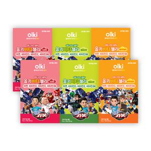 올키X헬로카봇 비타젤리 6박스 맛 선택 (총 90포)